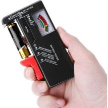 Fitags - Universal-Batterietester, digitaler Batterietester, für aa aaa cd 9V Schlüsselbatterien 1,5V Batteriespannungsprüfer