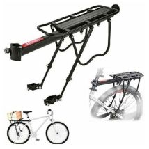 Tigrezy Universeller Fahrrad-Gepäckträger, Fahrrad-Heckträger, MTB-Fahrrad-Fahrradträger, verstellbarer Träger aus Aluminiumlegierung, Tragfähigkeit