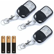Universal-Fernbedienung für Tor – Frequenz 433,92 MHz – programmierbar für automatisches Tor – großer Radius – 12-V-Batterie im Lieferumfang