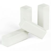 Universal - Holzecken 19 x 19 x 122 Innen / Außen / Endstücke - Weiß