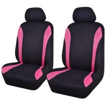 Universal Mode Maille Housses de siège de Voiture (2 Fronts, Noir Rose) npterbl
