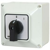 Universal-Nockenschalter 0-1 Drehschalter im Gehäuse 16A 230/400V 1 Phase 2 Positionen IP65