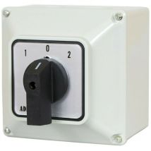 Universal-Nockenschalter 1-0-2 Drehschalter im Gehäuse 32A 230/400V 3 Phasen 3 Positionen IP65