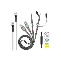 Dolaso - Universal-Oszilloskop-Tastkopf mit Zubehörsatz, 100-MHz-Oszilloskop-Clip-Tastköpfe mit BNC-zu-Minigrabber-Testkabelsatz, (mit