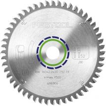 496306 Special Saw Blade 160mm x 20mm TF52 52T - Festool