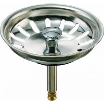 Universal Siebkörbchen 3,5 Zoll (Ø80mm), für Spülen mit Excenterbedienung / Edelstahl Siebkörbchen , Excenterbedienung , Excenter , Chrom , ø 8 x 48