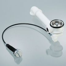 Keenberk - Universal Siebkorb-Excenterventil 70 mm Ablaufgarnitur Abfluss Ersatzteil Spüle inkl. Drehexcenter / Raumschaffer / Hohlschraube /