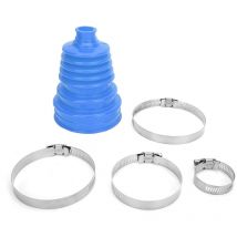Jeffergarden Universal Silicone cv Axle Boot Dust Cover Ball Head Constant Speed Round Clamp KitBlue