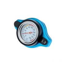 Cfgtvb - Universal Thermostatic Radiator Cap Cover with Water Temperature Gauge, Model: Blue 1.3bar
