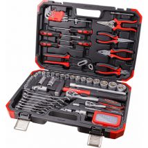 Universal Werkzeugkoffer Werkzeugtasche 96-teilig Chrom Vanadium Stahl - Kestek