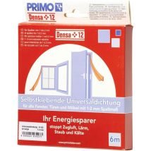 Primo - Universaldichtung Densa 12 beige, für Türen + Fenster, 6 Meter Türdichtungen & Fensterdichtungen