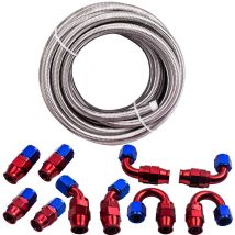 Universale AN-10 Estremità del tubo flessibile + 20Feet/6M Tubo intrecciato Kit