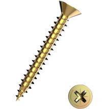 Universalschrauben 4.5 x 40 mm pz 2 Senkkopf - 100 Stk. Holzschrauben - Connex