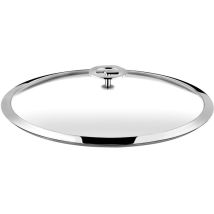 Cuisinox – Couvercle universel 20 cm en verre trempé et inox – Accessoire de cuisson – Matières, Type d'élément de cuisson, Couleur