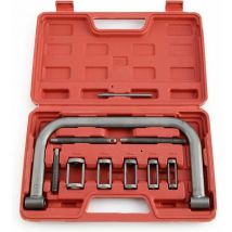 Kingcamp - Outils matériels de kit de compresseur de ressort d'agrafe de valve de couleur naturelle de 11 morceaux pour la salle d'outil
