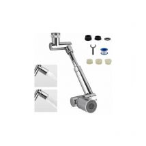Universelle 1440° Prolongateur de Robinet, 2 Modes de Sortie d'Eau Robinet de Cuisine Multifonction Filtre Anti-Projections Rallonge de Robinet