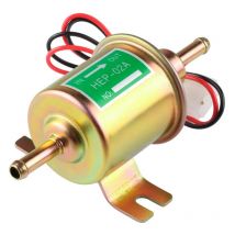 Fitags - Universelle, modifizierte HEP-02A 12 v Hochleistungs-Kraftstoffpumpe aus Metall für Benzin und Diesel (Gold)