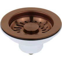 Universeller Korbablauf für Küchenspüle ø 114 mm pvd gebürstetes Kupfer l.b. Plast Fasolo 550-46-RFSS-VAN pvd gebürstetes Kupfer