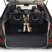 Universelle Kofferraumabdeckung für Hunde, 2 große Taschen, wasserdicht und rutschfest, 185 x 105 cm große Kofferraumabdeckung für die meisten Autos,