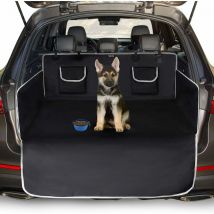 Odipie - Copri Bagagliaio Auto Universale per Cani, 2 Grandi Tasche, Impermeabile e Antiscivolo, Copri Bagagliaio 185 x 105 cm per la Maggior Parte