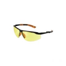 Univet - 5 x 8 Amber Lens Black/Orange Frame Safety Glasses
