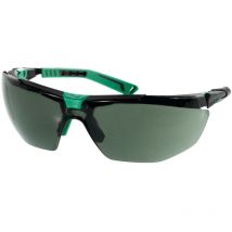 Schutzbrille 5X1030005 en 166, en 170, en 172 ft kn Bügel metallgrau/grün, Scheibe G15 Polycarbonat