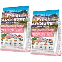Saumon Frais À La Dinde - Nourriture Semi-humide Pour Chien - 2,5kg - Arquivet