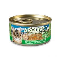 Nourriture Humide pour Chat au Thon Blanc en Sauce et légumes 110 g (8435117879959) - Arquivet