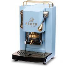 Faber - unknown coffee machines Modèle Pro Mini Deluxe Machine à café à dosettes ese 44mm Pressacialda en laiton réglable (turquoise)