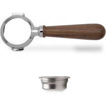 Unknown Lelit Porte-Filtre Bottomless Lelit 58 avec poignée en Bois de Noyer (PLA580W)