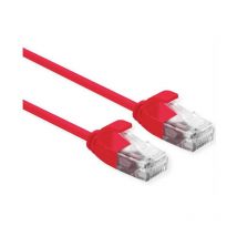 Unknown Roline Câble Patch utp DataCenter Cat.6A (Class ea), lsoh, Slim, Rouge, 0,5 m (21.15.3912)