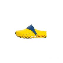 Unknown Scholl Evoflex - Zoccoli Unisex - Zoccoli sanitari con cinturino e plantare anatomico - Calzature Ospedaliere Giallo - Antistatico e
