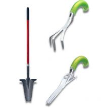 Unkrautvernichter + Kultivator + Stielschaufel xl - ROOTSLAYER - Multifunktionale Gartengeräte - Einfach zu bedienen