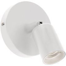 Ideus UNO E27 1C Wand- und Deckenstrahler – max. 40 W – IP20 – Stahlblech – weiß – Höhe 115 mm – Breite 98 mm – Tiefe 98 mm
