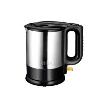 Unold - 18015 Hervidor de agua – Acero inoxidable Kettle, Negro, 1,5 l, enchufe ue, 2200 w, quemador de flash, base de acero inoxidable giratoria