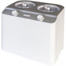 Unold - Doppio Compresseur pour sorbetière 2,4 l 250 w Acier satin, Blanc (48830)