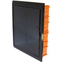 Faeg - Unterputz schaltschrank 54 module mit schwarzer rahmen und getönter tür 450x510x100mm IP40 FG14754