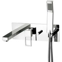 Eingebauter Wannenmischer mit verchromtem Umsteller – Paffoni Elle