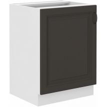 Unterschrank 60 cm Stilo Grau Küchenzeile Küchenblock Küche Landhaus Einbauküche