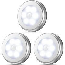 Briday - Bewegungssensor, überall anzubringendes kabelloses LED-Nachtlicht, Schranklicht, Treppenlicht, Wasserhahnlicht, Sicherheitslicht für Flur,