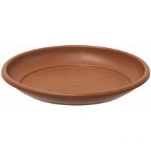 Untersetzer aura rund Clay braun 22 cm - Kunststoff - Teraplast