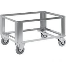 Zarges Untersetzwagen W 152 – Aluminium – Höhe 450 mm – Gewicht 6,7 kg – Radgröße Ø 125 mm – 2 Lenk- und 2 Bockrollen