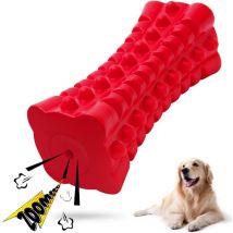 Tigrezy - Unzerstörbares quietschendes Hundespielzeug – Robustes Kauspielzeug aus Gummi für aggressive große Hunde, langlebig und sicher für