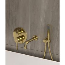 UP-Wannenrand Mischbatterie Vergoldet - Corbeau