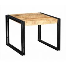Upcycled Industrial Mintis Coffee Table wood and Metal - Light Wood