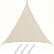 UPF50+ Tenda da sole uv 2x2x2 Triangolo Idrorepellente Vela Protezione Solare - beige