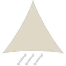 UPF50+ Tenda da sole uv - 7x7x7 Triangolo Idrorepellente Vela Protezione Solare - beige