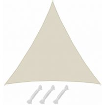 UPF50+ Toldo uv 7x7x7 m Triángulo Hidrófugo Vela de Protección Solar Beige
