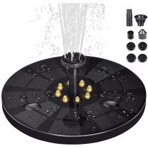 Upgraded Solar Water Fountain With 3w Led Light - Solar Powered Fountain With 8 Water Styles - Solar Powered Floating Fountain For Birdbath Garden p