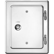 10119 Porta Camino in Acciaio Inox V2A, con Chiusura Quadrata, 0 w, 0 v - Upmann